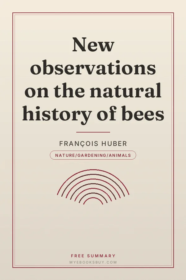 Cover of New observations on the natural history of bees