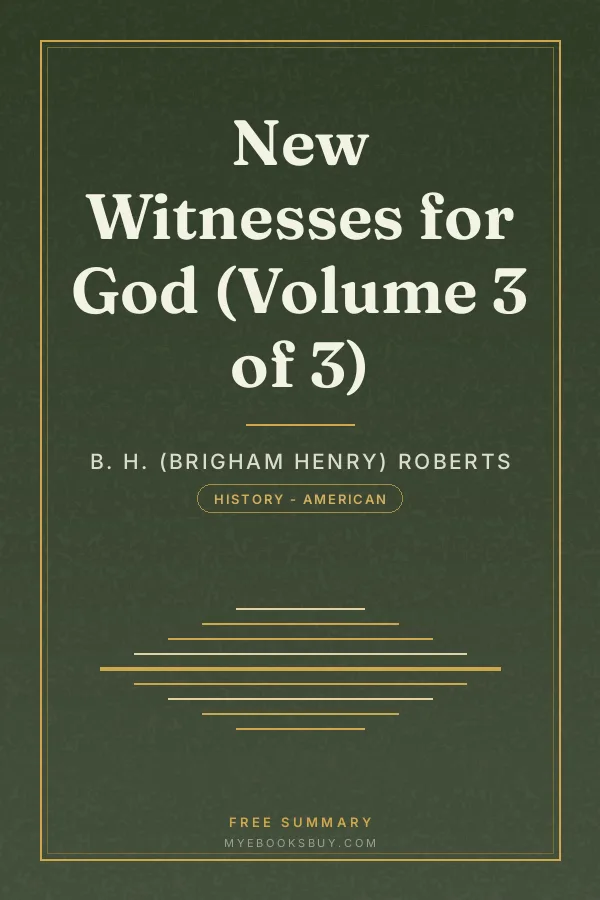 Cover of New Witnesses for God (Volume 3 of 3)