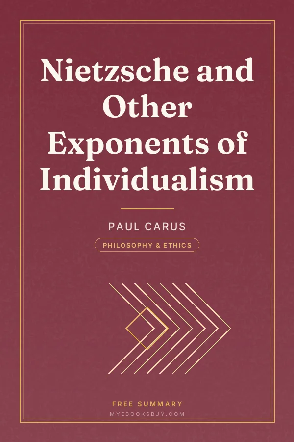 Cover of Nietzsche and Other Exponents of Individualism