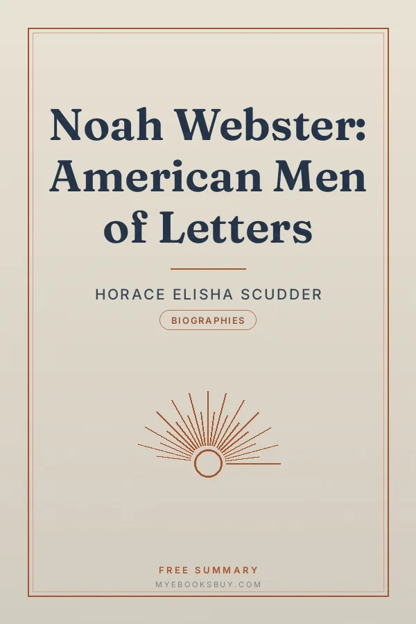 Cover of Noah Webster: American Men of Letters