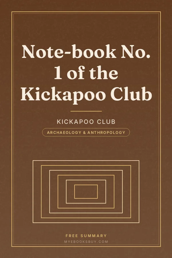 Cover of Note-book No. 1 of the Kickapoo Club