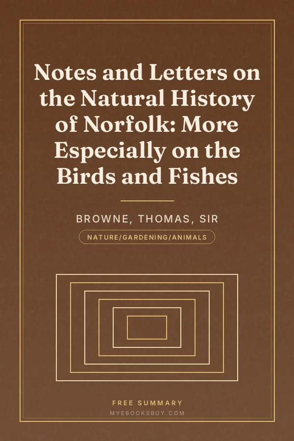 Cover of Notes and Letters on the Natural History of Norfolk: More Especially on the Birds and Fishes