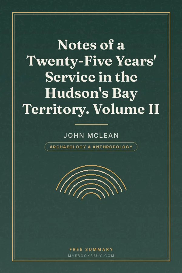 Cover of Notes of a Twenty-Five Years' Service in the Hudson's Bay Territory. Volume II