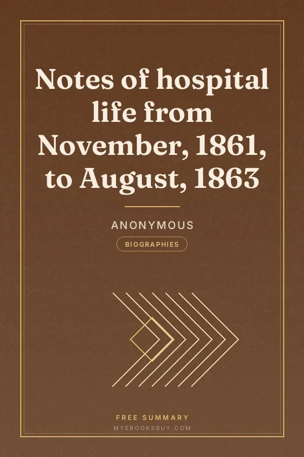 Cover of Notes of hospital life from November, 1861, to August, 1863