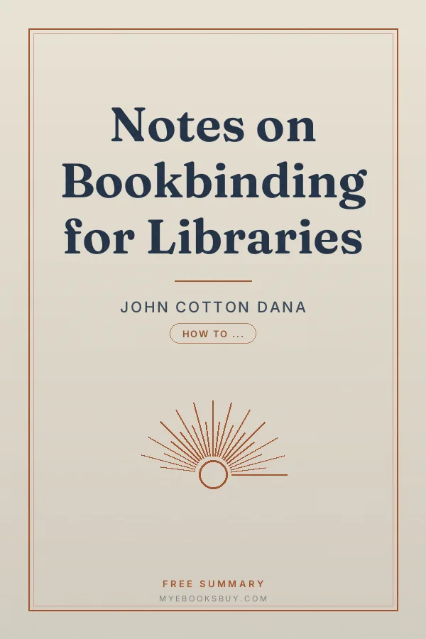 Cover of Notes on Bookbinding for Libraries