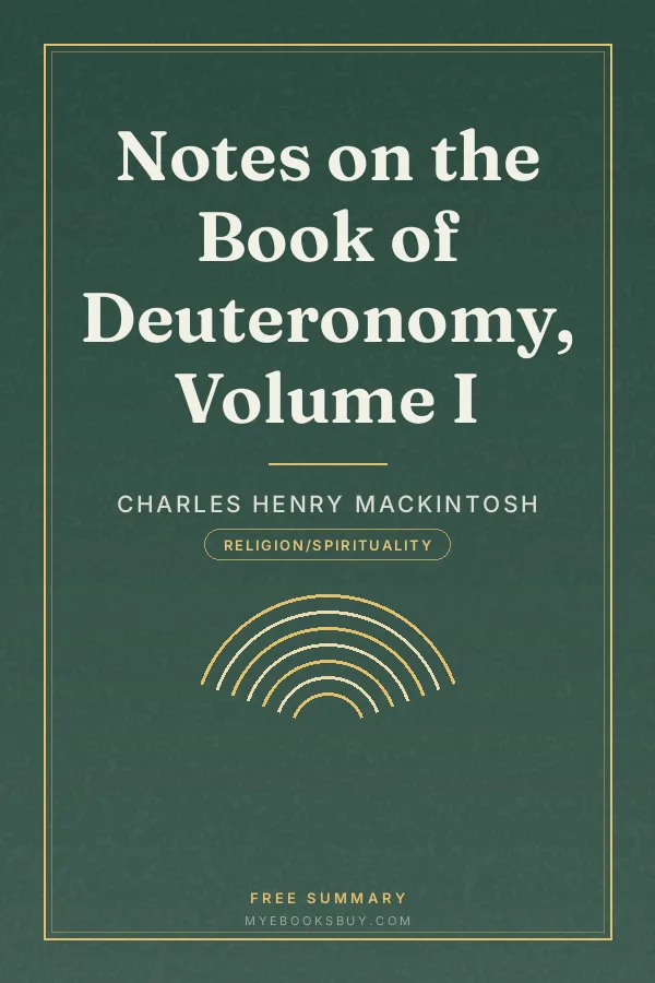 Cover of Notes on the Book of Deuteronomy, Volume I