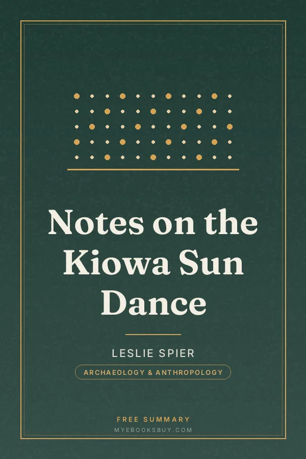 Cover of Notes on the Kiowa Sun Dance