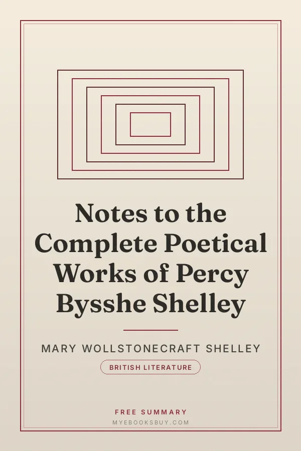 Cover of Notes to the Complete Poetical Works of Percy Bysshe Shelley