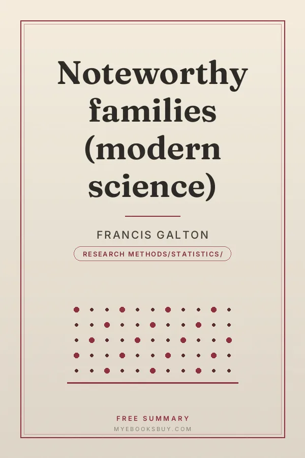 Cover of Noteworthy families (modern science)
