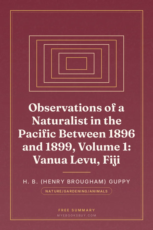 Cover of Observations of a Naturalist in the Pacific Between 1896 and 1899, Volume 1: Vanua Levu, Fiji