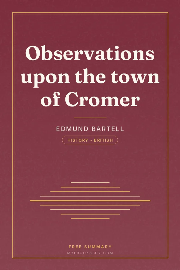 Cover of Observations upon the town of Cromer