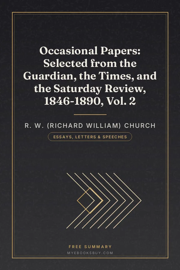 Cover of Occasional Papers: Selected from the Guardian, the Times, and the Saturday Review, 1846-1890, Vol. 2