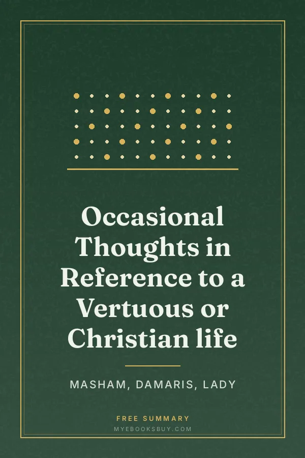 Cover of Occasional Thoughts in Reference to a Vertuous or Christian life
