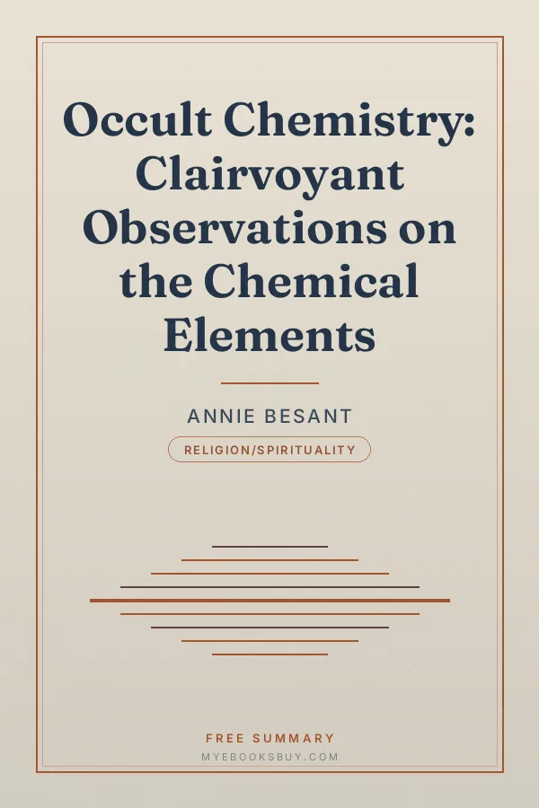 Cover of Occult Chemistry: Clairvoyant Observations on the Chemical Elements
