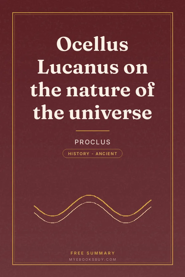 Cover of Ocellus Lucanus on the nature of the universe