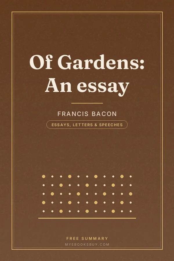 Cover of Of Gardens: An essay
