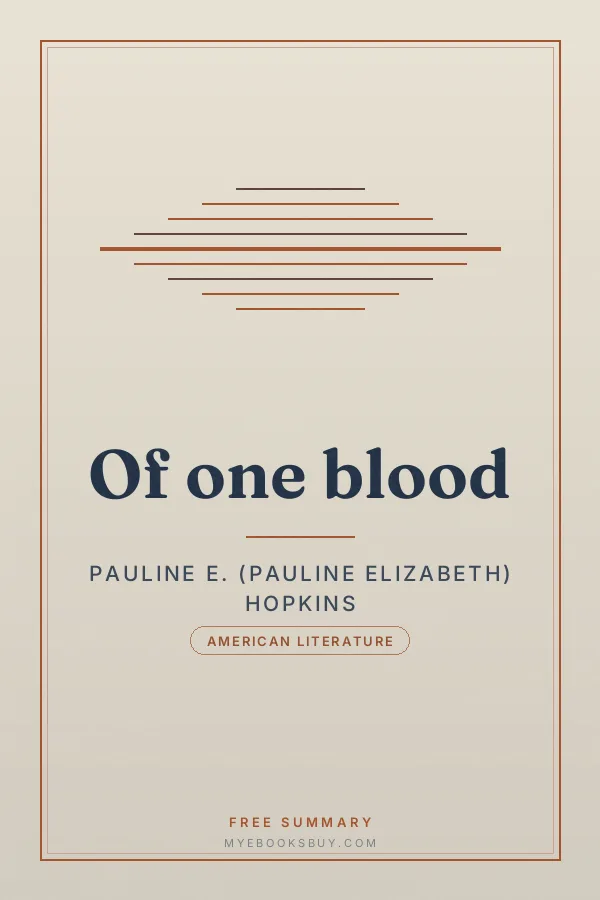 Cover of Of one blood