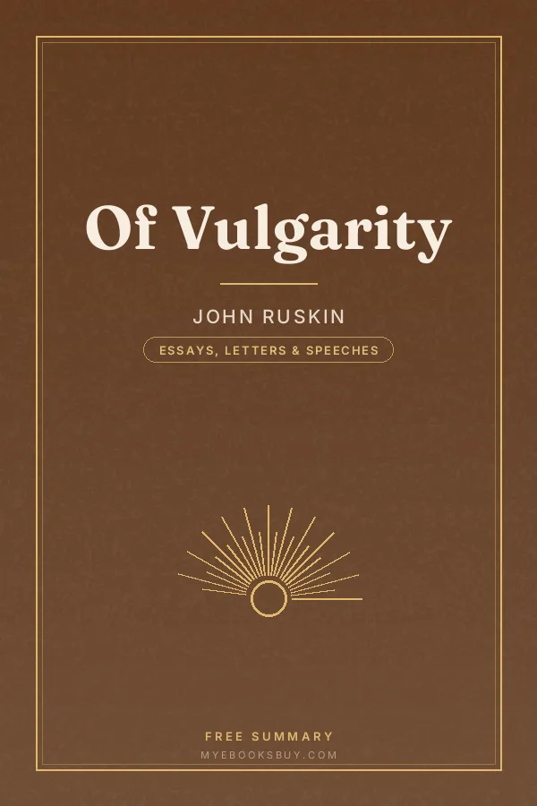 Cover of Of Vulgarity
