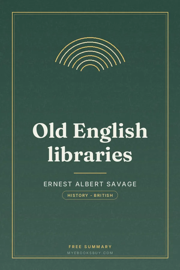 Cover of Old English libraries