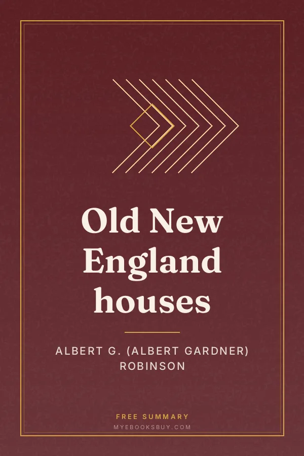 Cover of Old New England houses