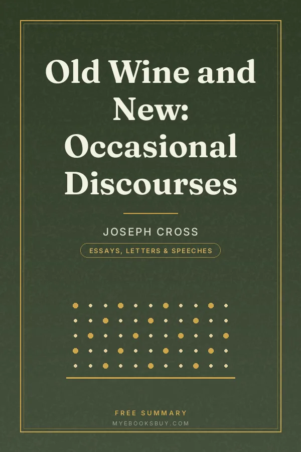 Cover of Old Wine and New: Occasional Discourses