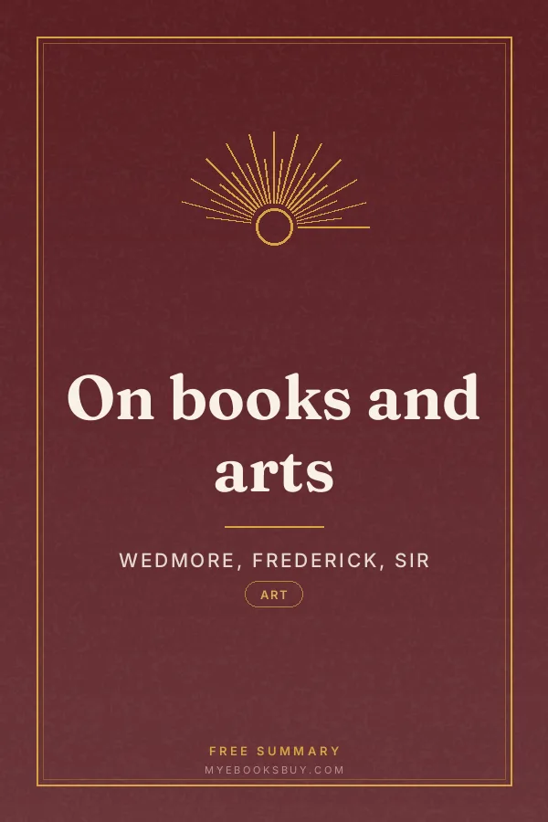 Cover of On books and arts