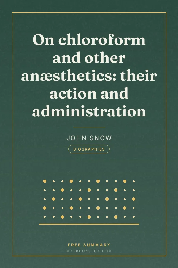 Cover of On chloroform and other anæsthetics: their action and administration