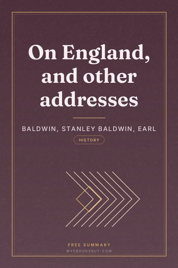 Cover of On England, and other addresses