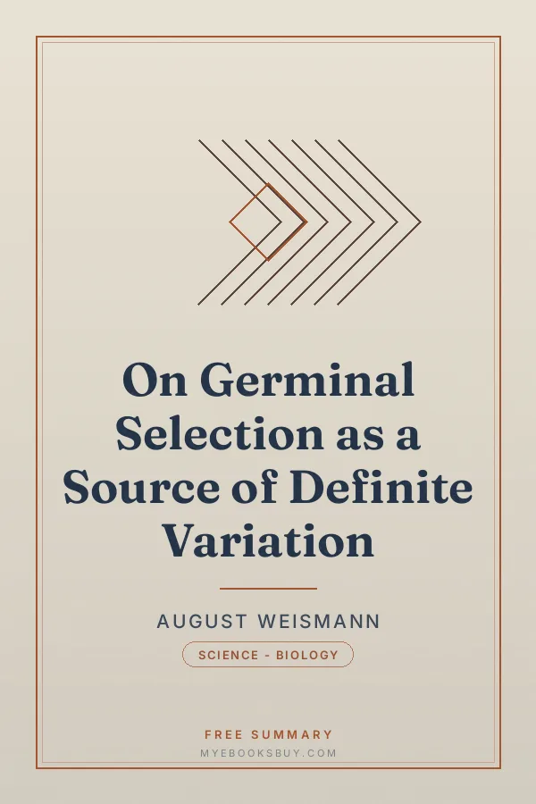 Cover of On Germinal Selection as a Source of Definite Variation
