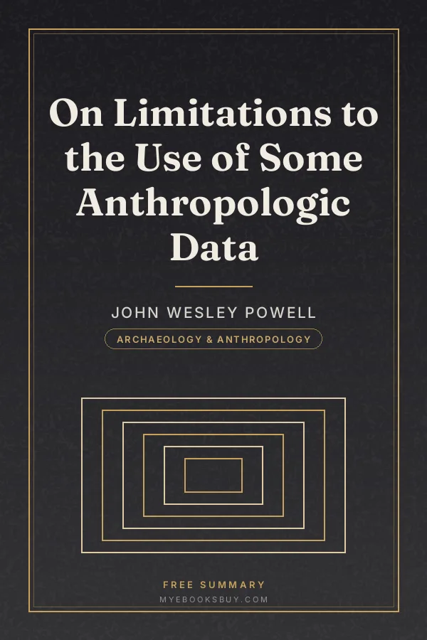 Cover of On Limitations to the Use of Some Anthropologic Data