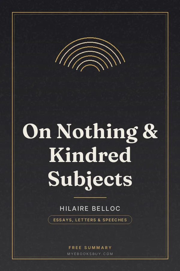 Cover of On Nothing & Kindred Subjects