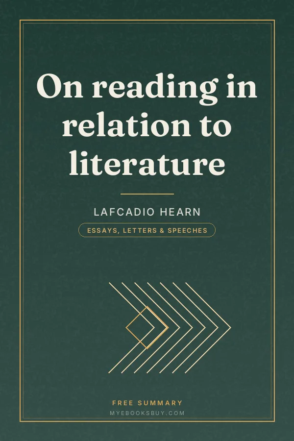 Cover of On reading in relation to literature