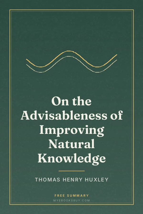 Cover of On the Advisableness of Improving Natural Knowledge