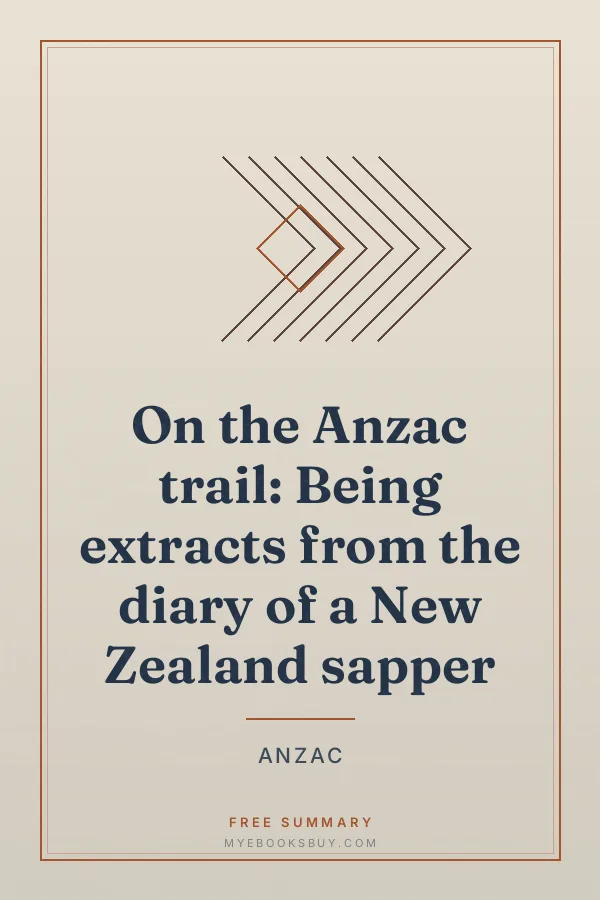 Cover of On the Anzac trail: Being extracts from the diary of a New Zealand sapper