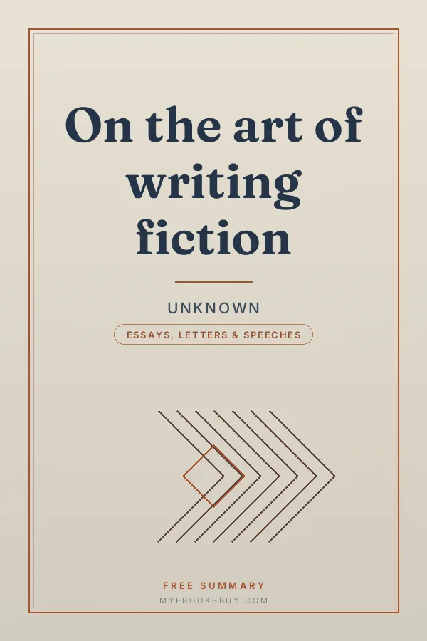 Cover of On the art of writing fiction