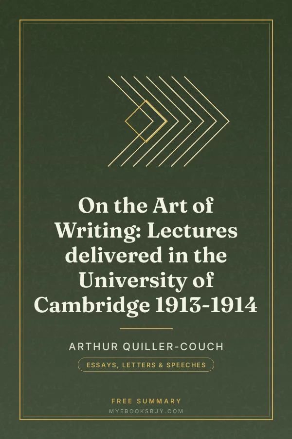 Cover of On the Art of Writing: Lectures delivered in the University of Cambridge 1913-1914