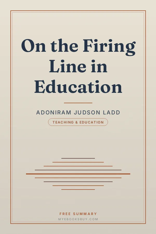 Cover of On the Firing Line in Education