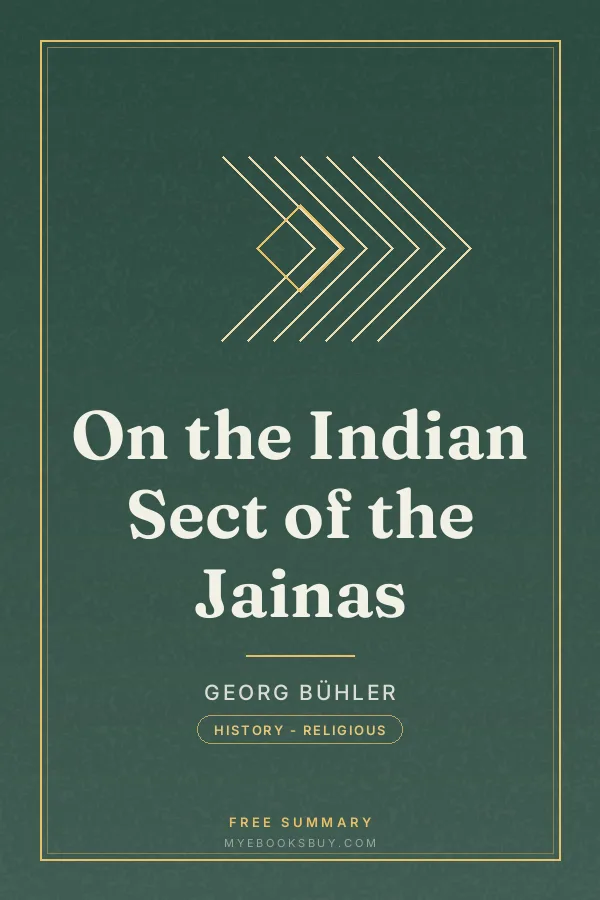 Cover of On the Indian Sect of the Jainas