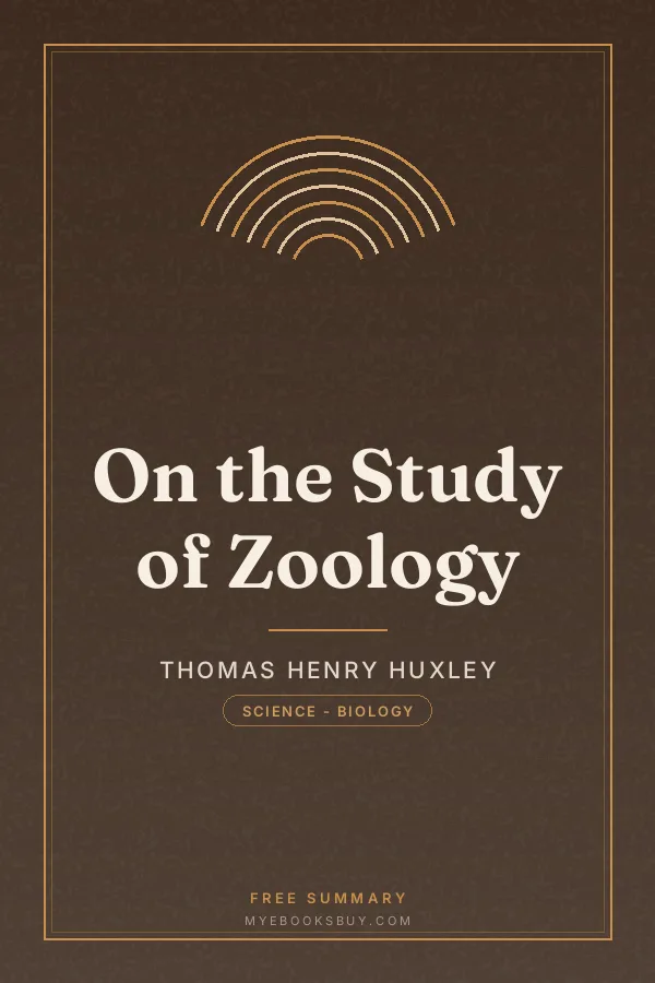 Cover of On the Study of Zoology