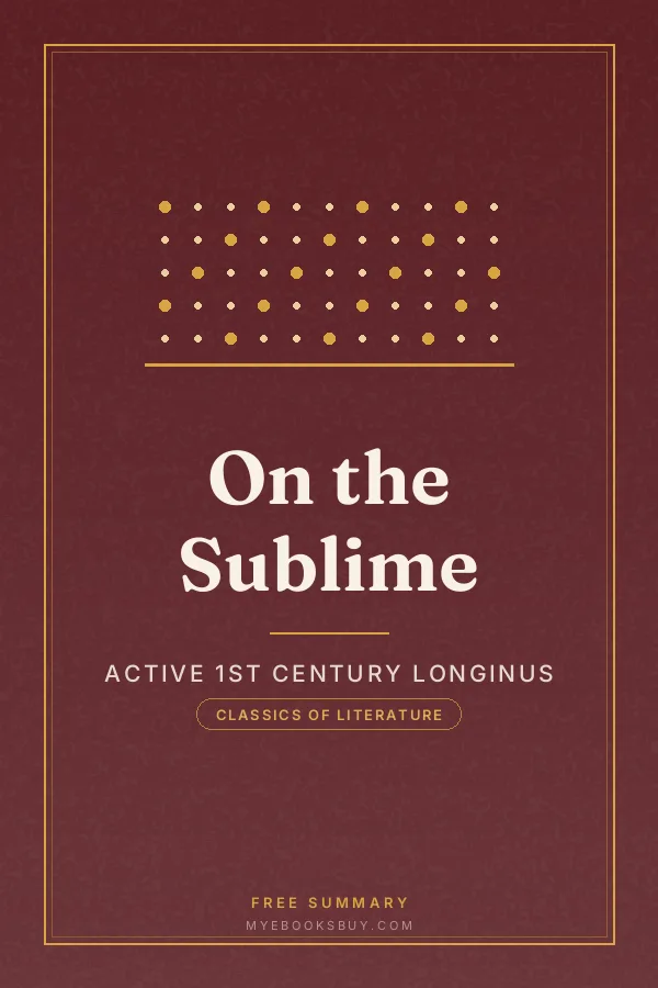 Cover of On the Sublime