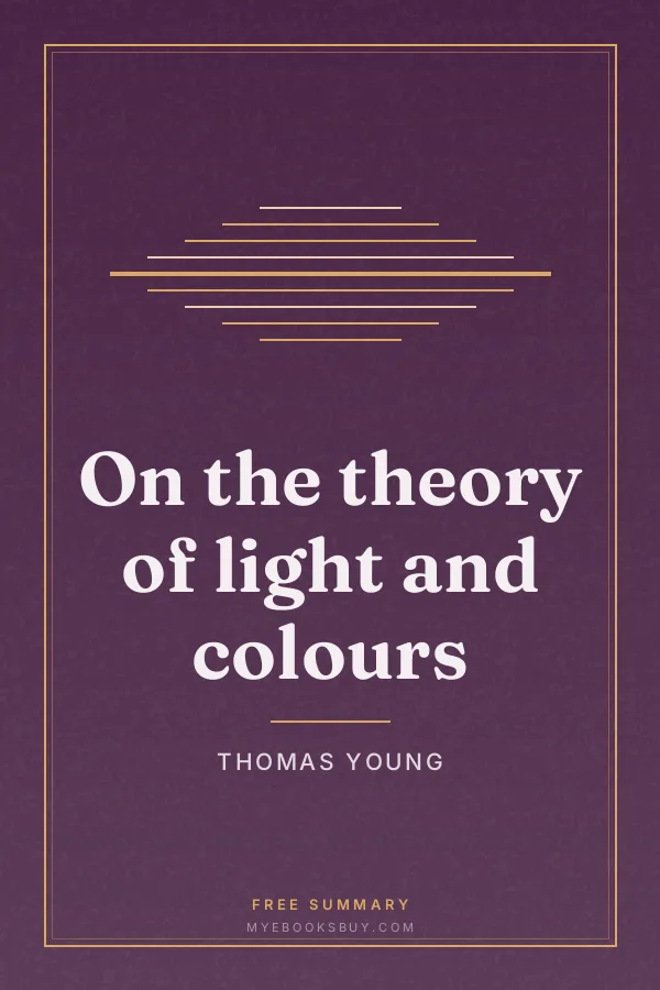 Cover of On the theory of light and colours