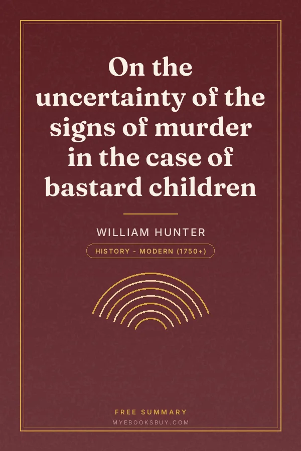 Cover of On the uncertainty of the signs of murder in the case of bastard children