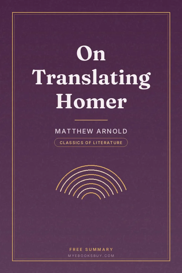 Cover of On Translating Homer