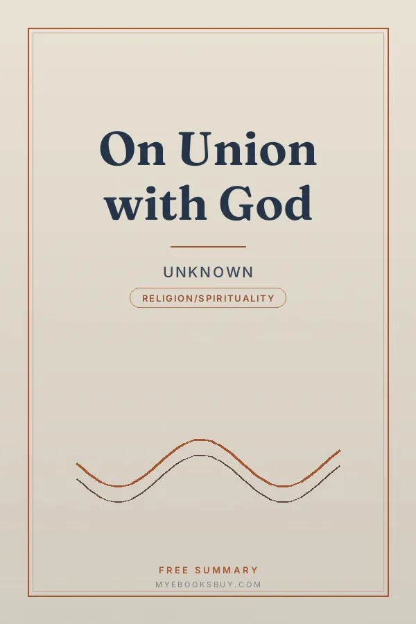Cover of On Union with God