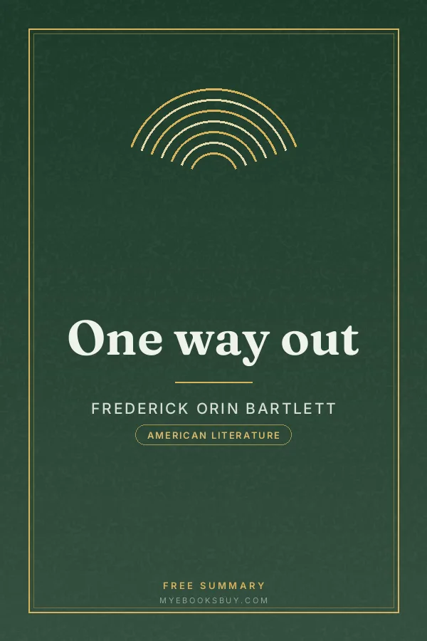 Cover of One way out
