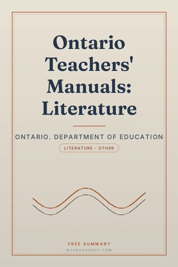 Cover of Ontario Teachers' Manuals: Literature