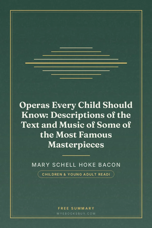 Cover of Operas Every Child Should Know: Descriptions of the Text and Music of Some of the Most Famous Masterpieces