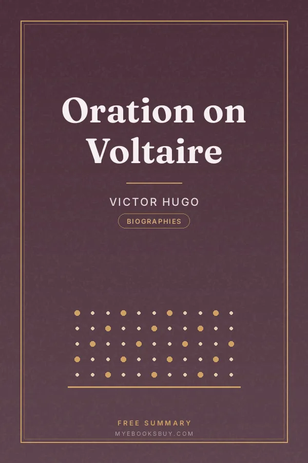 Cover of Oration on Voltaire