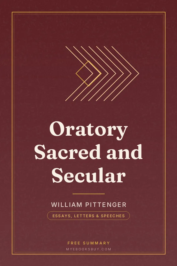 Cover of Oratory Sacred and Secular