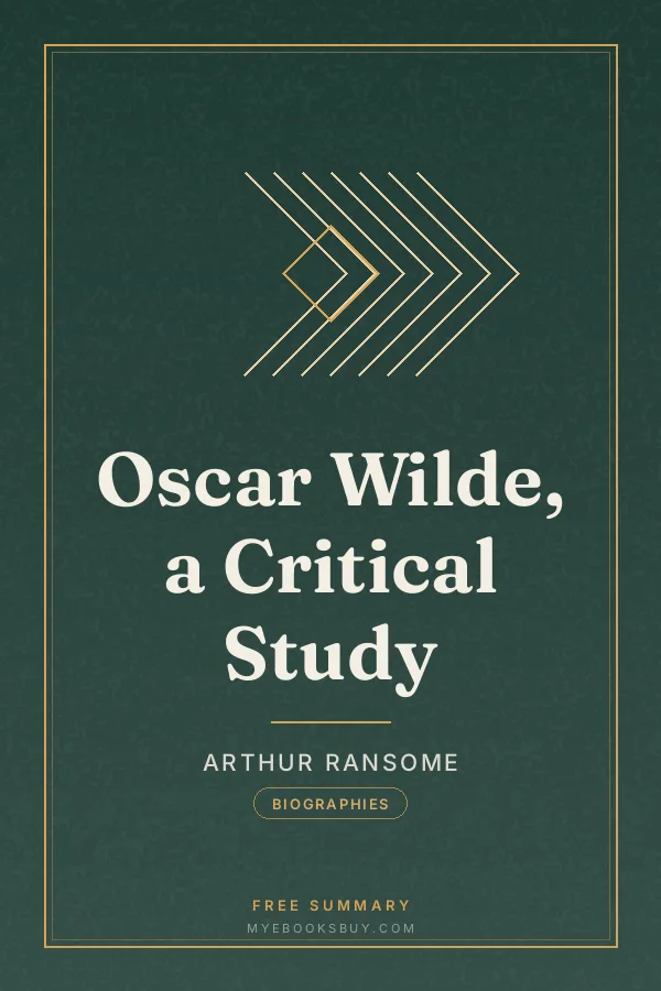 Cover of Oscar Wilde, a Critical Study